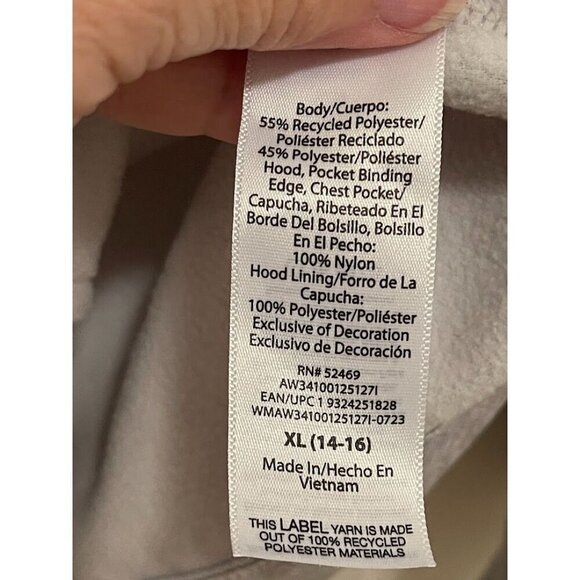 Authentic Performance Training Hoodie YOUTH SZ ‎ XL GRAY - Picture 4 of 16